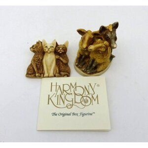 Harmony Kingdom Royal Watch Club Kit With Mutton Chops Figurine and Cat Pin 1998